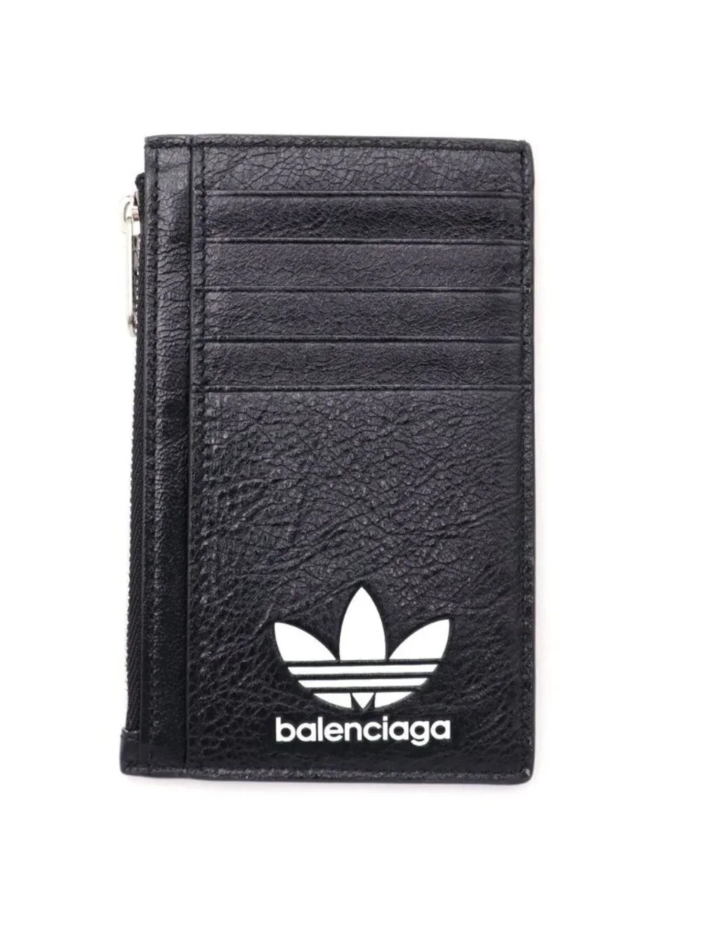Balenciaga Adidas Trefoil Logo Leather Fragment Case Card Black